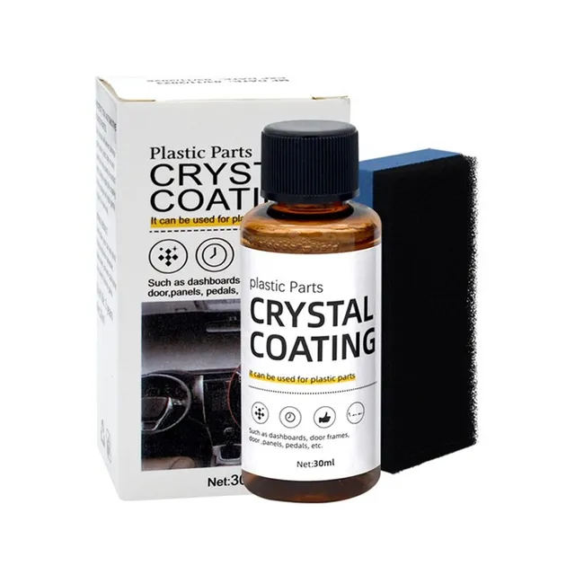 30ml Plastic Restorer with Sponge Easy To Use Long Lasting Refurbishment Crystal Coating Refurbish Agent for Car Plastic Part - 34 30ml Plastic Restorer with Sponge Easy To Use Long Lasting Refurbishment Crystal Coating Refurbish Agent for Car Plastic Part - 34