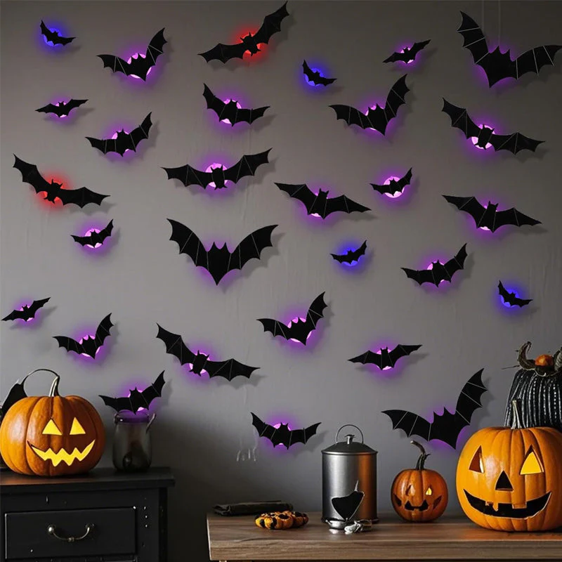 LED Glowing Bats Set