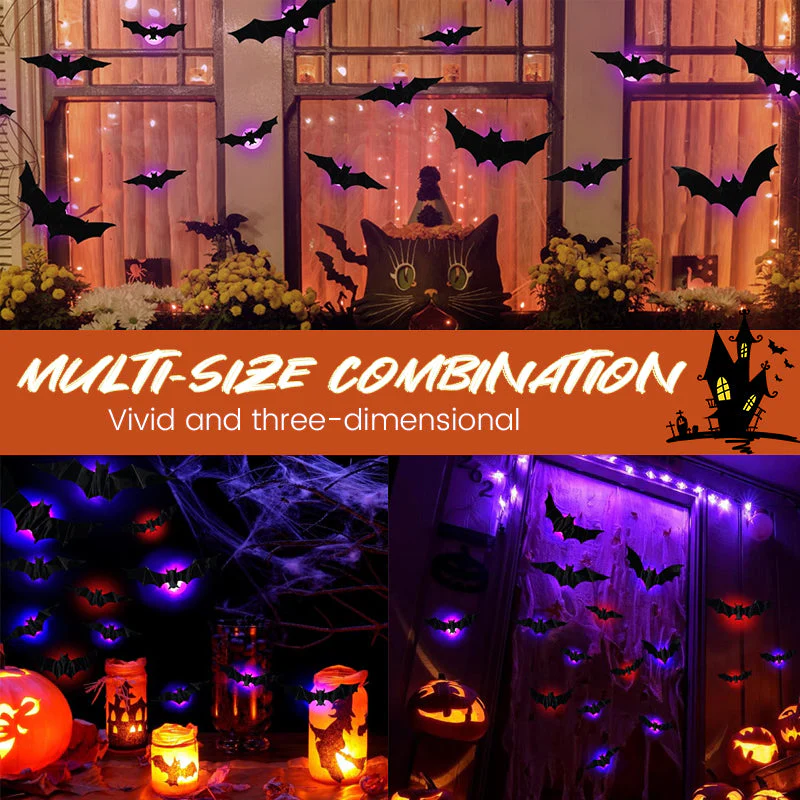 LED Glowing Bats Set