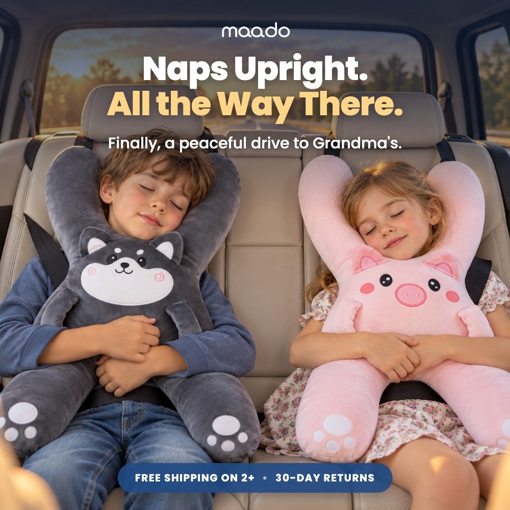 Maado Road Trip Pillow for Kids